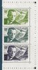 Série trois timbres aérienne ANTOINE DE SAINT EXUPÉRY 2021