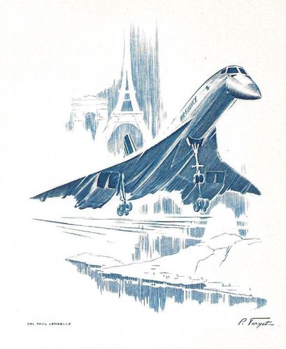Document philatélique Concorde Vol Paris Rio de Janeiro 1976