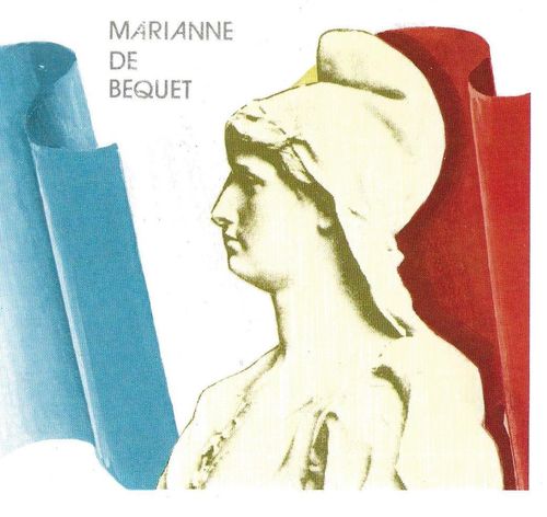 Feuillet CEF 1976 Marianne de Béquet avec un visage de face