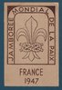 Carte France 1947 Jamborée Mondial de la Paix des Hommes