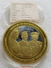 Médaille cuivre doré et coloré 70ème anniversaire Guerre Mondiale