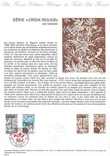 Document Série Croix-Rouge Française 1974 Les saisons 64 Pau