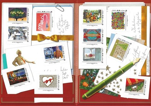 Collector 12 timbres Mille raisons d'écrire À SAISIR