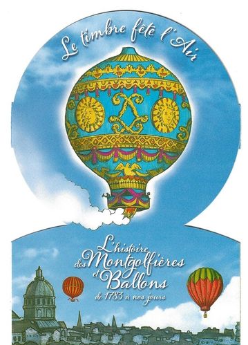 Collector dix timbres L'envol des Montgolfières et Ballons