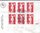 Enveloppe rare 1989 composée d'un coin daté 6 timbres Marianne