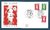 Enveloppe composée de trois timbres MARIANNE DE BRIAT LETTRE D 1991
