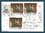 Lettre affranchie timbres tableaux Enguerrand Quarton