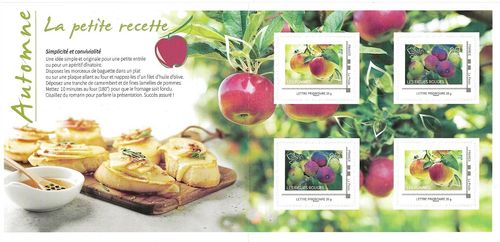Collector adhésif Automne Fruits les pommes Les figues rouges