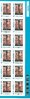 Feuille composée de 30 timbres adhésifs Basilique