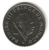 Pièce 2 francs nickel Rainier III prince de Monaco 1982