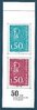 Série 2 timbres grand format CARNET 50 ANS MARIANNE BÉQUET
