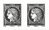 Bloc 4 timbres Cérès noir provenant du carnet l'affranchissement 2018