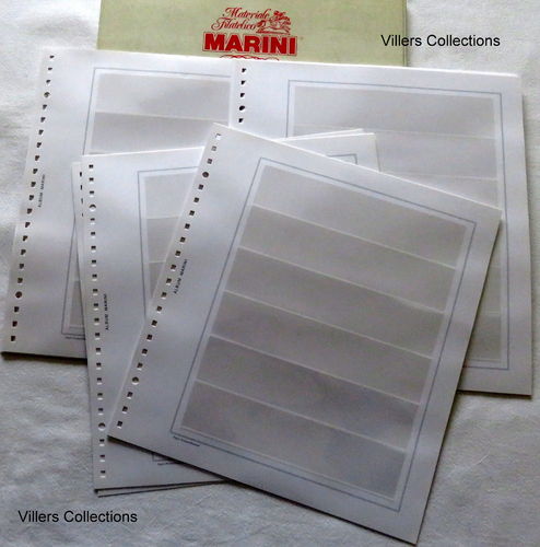 MARINI Recharges neutres 6 bandes pour classer vos timbres PROMO