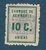 Timbre grève Chambre de commerce Amiens 10C neuf couleur vert