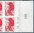 Carnet rouge sur blanc 10 timbres LIBERTÉ  2,20fr rouge