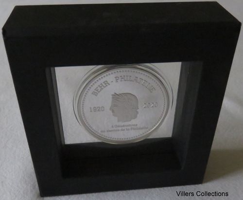 Médaille rare portrait Cérès 1920-2020 Bernard BEHR Philatélie