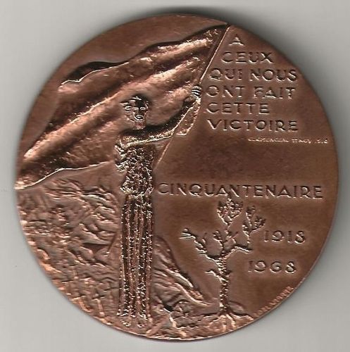 Médaille bronze Cessez le feu, le 11 Novembre 1918 À ONZE HEURES