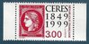 Timbre-Poste de France 1999 Cérès rouge N°3212 neuf Cérès de Carnet