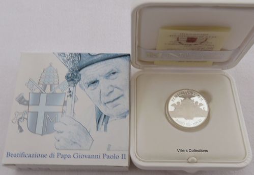 Vatican 2011 5 euro argent Papa Giovanni Paolo II PROMO