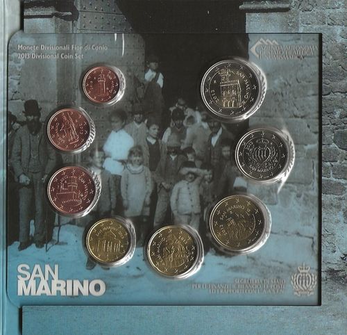 Saint Marin 2013 rare Série 8 pièces 1cent à 2euro PROMO