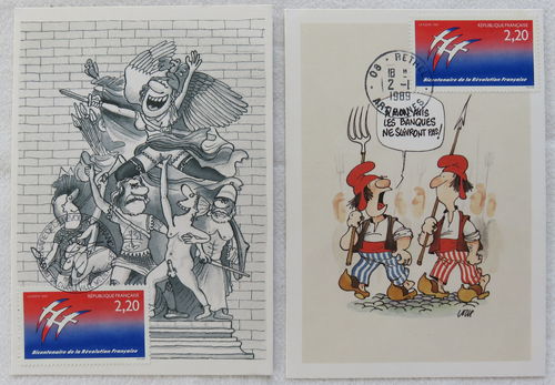 Cartes philatéliques 1989 Bicentenaire la Révolution Française
