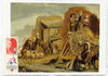 Carte postale La charrette 1641 Toile Louvre Oblitération PHLEXFRANCE 89