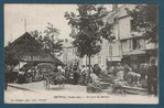 Carte postale circulée Ardennes RETHEL Un jour de marché Déstockage