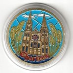 Jeton médaille patrimoine de France Cathédrale de Chartres