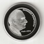 Pièce commémorative président République Georges Pompidou 1974