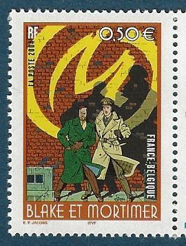 Timbre-Poste France 2004 bande dessinée Blake et Mortimer