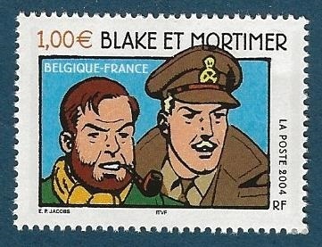 Timbre France N°3670 bande dessinée BLAKE ET MORTIMER 2004
