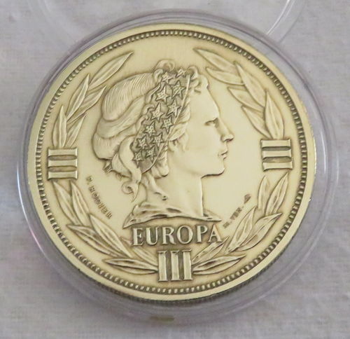 Médaille commémorative bronze Effigie Marianne Ecu Europa 1994