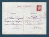 Carte postale Entier postal type Pétain N°515 valeur 1f.20 brun