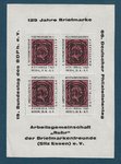 Feuillet vignette 2 Westeuropaische Postwertzeichen Assindia 1965