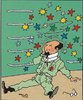 Entier Carte Hergé Les aventures Tintin Objectif Lune