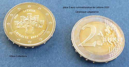 Lettonie 2020 Céramique Pièce commémorative 2 euro dédiée poterie