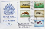 ENVELOPPE REPUBBLICA DI SAN MARINO AVIATION FARMAN 1909