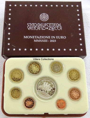 Vatican 2023 série 8 pièces + 20 euros argent les Rois Mages