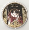 Médaille Napoléon 1er sur le trône impérial 2015 doré coloré