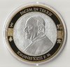 Médaille commémorative rare Pape Jean XXIII Cuivre argenté