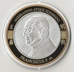 Médaille commémorative rare Pape François Miserando 2013