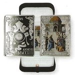 Pièce commémorative rare 2023 Vatican 25 Euros argent coloré Saint Pierre