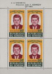 John F Kennedy Feuillet 1964 rare de 4 timbres neufs Anniversaire