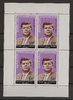 Feuillet 1963 John F Kennedy rare 4 timbres neufs Rép Centrafricaine