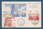 Carte postale HAUDROY AISNE 1918 Timbre + vignette Arc de Triomphe