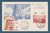 Carte postale HAUDROY AISNE 1918 Timbre + vignette Arc de Triomphe
