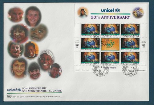 Enveloppe Grand format UNICEF Yeh Shen 1996 Nations Unies