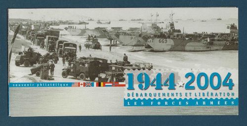 Carte Souvenir Débarquements et Libération les Forces Armées
