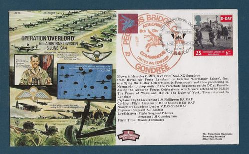Enveloppe Historique D-DAY Opération OVERLORD AIRBORNE 1944