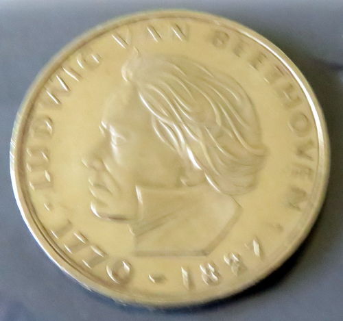 Pièce de 5 deutsche mark argent Ludwig van Beethoven